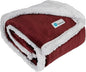 PetAmi Dog Blanket for Small Medium Dogs, Pet Bed Blanket Cat Puppy Kitten, Fleece Furniture Couch Cover Protector Sofa Car, Soft Sherpa Dog Throw Plush Reversible Washable, Mini 29x40 Maroon Red
