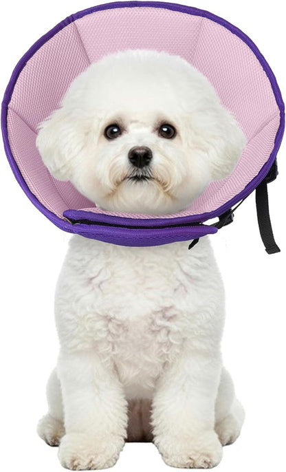 Dog Cone Collar After Surgery, Adjustable Soft Recovery Cone for Small Dogs to Stop Licking, Light-Weight Comfortable Elizabethan Collar for Dogs Anti-Bite Lick Protective Wound