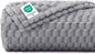Luciphia Soft 300GSM Fleece Pet Blanket for Small Medium Large Dogs Washable 3D Textured Flannel Cat Puppy Decorative Furniture Protector Throw Durable Grey, XL(57''x40'')