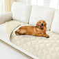 Smiry Waterproof Dog Bed Cover Blanket 40x70, Soft Reversible Pet Blanket, Washable Leakproof Cats Dogs Couch Cover for Sofa, Couch, Furniture, Beige/Beige