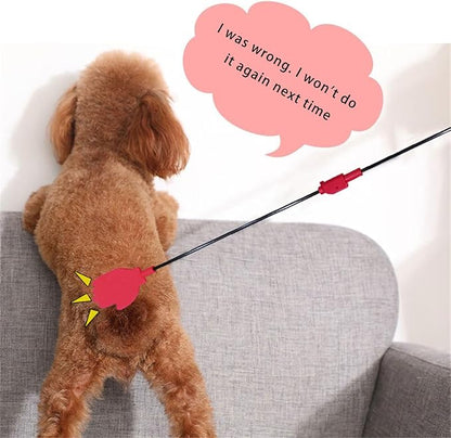 Portable Dog Training Stick Silicone Whip for Puppy Exercise with Anti Slip Handle Indoor Outdoor Training Tool