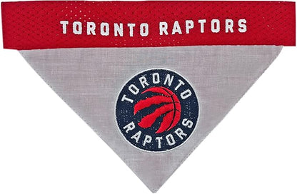 Pets First NBA Dog Bandana - Toronto Raptors Reversible Pet Bandana. 2 Sided Home & Away Sports Bandana with a Premium Embroidery Team Logo, Large/X-Large (RAP-3217-L-XL)