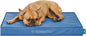 FurHaven Cooling Dog Bed – Medium Foam Mattress for Joint Pain Relief, Waterproof Liner, Removable Washable Cover, Durable for Outdoor Use, Deluxe Grid Indoor/Outdoor Bed – Blue, Medium