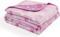 Allisandro Luxurious Dog Blanket, Extra Softness 350 GSM Flannel Fleece Pet Throw for Small Medium and Large Dogs Puppies and Cats, Pink, 80 × 64 Inches