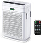 Air Purifiers for Home Large Room with Remote, Up to 3000 Sq Ft, H13 Hepa Double-Sided Air Filter Purifier with PM 2.5 Display Air Quality Sensor, Pet Air Purifier for Pets Hair, Pollen, Dander, Smoke