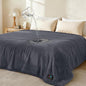 Luciphia Waterproof Pet Blanket, Liquid Pee Proof Dog Blanket for Sofa Bed Couch, Reversible Sherpa Fleece Furniture Protector Cover for Small Medium Large Dogs Cats, Dark Gray X-Large（85" x 57"）