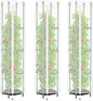 3 Pcs Round Tomato Cage Bird Netting Plant Cover, 59" x 15.7" Insect Bird Barrier Tomato Cage Protection Cover with Zipper & Drawstring for Protecting Tomatoes, Fruit, Trellis Plants