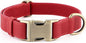 Plutus Pet Genuine Leather Dog Collar – Adjustable Pet Collar with Quick Release Metal Buckle, Soft Real Leather for Small Medium Large Dogs, Heavy Duty & Skin-Friendly (Red, S)