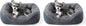 INVENHO Small Dog Bed for Small Dogs, Cat Beds for Indoor Cats Washable, Orthopedic Dog Bed, Warming Soft Calming Sleeping Puppy Bed Durable Pet Bed with Anti-Slip Bottom S(20"x19"x6") (Pack of 2)