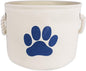 Bone Dry Pet Storage Collection Collapsible Bin, Medium Round, Off-White
