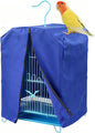 Bird Cage Cover for Night, Bird Cage Cover Shield, Black-Out Birdcage Cover, Good Night Windproof Light-Proof Cage Accessories for Parakeets Lovebirds Parrot (Only Covers, Blue)