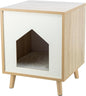 Trixie Isa Indoor Cat Condo, Modern Cat Bed Side Table & Nightstand, Cat Hideaway Cave with Cozy Cushion