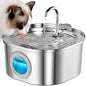 Casfuy PWS-155 Multi-Layer Filtration Quiet Stainless Steel Dog & Cat Water Fountain, 108-oz