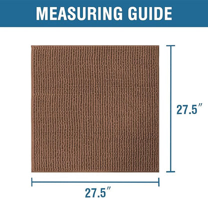 H.VERSAILTEX Plush Chenille Couch Armrest Cover 2 Packs Thick and Soft Sofa Covers Furniture Protector Cover for Pets (27.5" x 27.5", Caramel)