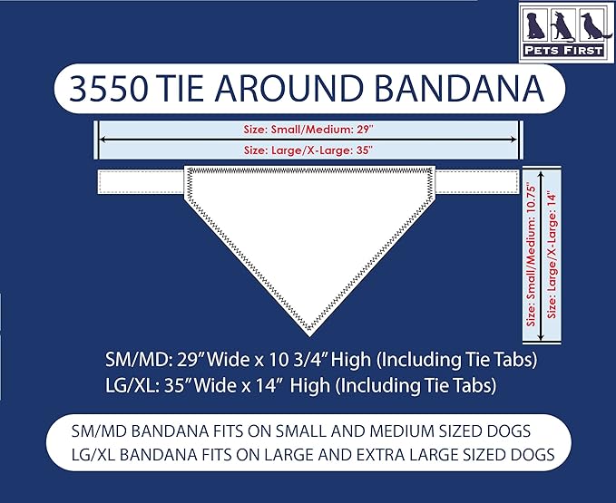 Pets First NFL SAN Francisco 49ERS TIE Bandana, Small/Medium. Dog Bandana Scarf Bib for Pet Cat Dog. The Ultimate Game-Day, Party Bandana (SAN-3550-S-M)