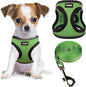YIMEIS Dog Harness and Leash Set, No Pull Soft Mesh Pet Harness, Reflective Adjustable Puppy Vest for Small Medium Large Dogs, Cats (Grass Green, X-Small (Pack of 1)