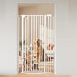 59“ Extra Tall Cat Gate for Doorway: 33.4-37.4” Wide Pet Gate, Auto Close/One Handed Open, 1.34” Extra Small Gap, No Drill Pressure Mount Tall Cat Gate for Interior Stairs/Kitchens/Hallways (White)