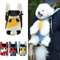 Lightweight Pet Backpack Carrier for Small Dogs & Cats - Easy-Fit Adjustable Straps, Basic Legs-Out Design, Durable for Daily Use (Fits Pets Under 15lb) (Yellow-White Color-Blocked, Small)
