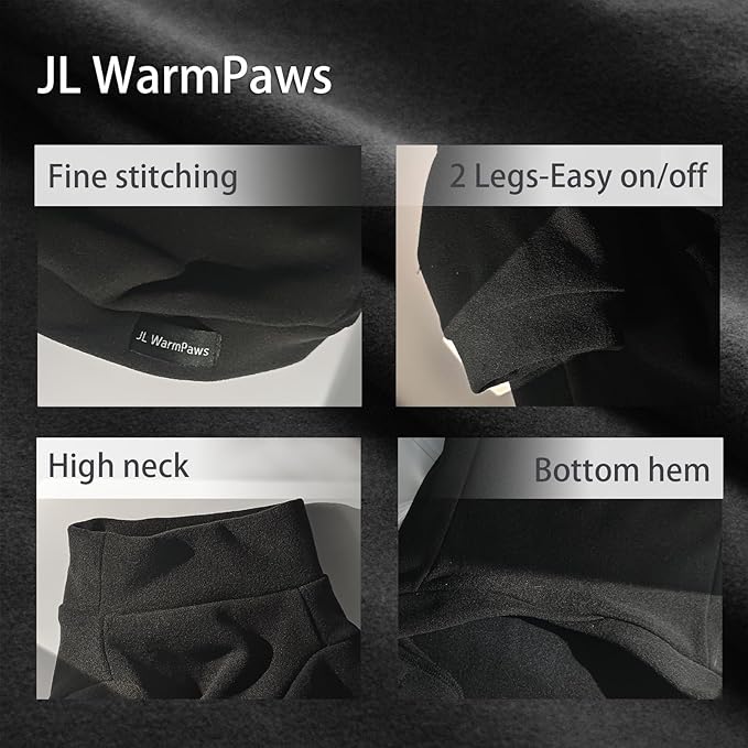 Fleece Sphynx Cat Clothes Soft Hairless Cat Clothes Pullover Cat Sweater for Chihuahua All Season Light and Warm Kitten Cloth for Cats Only Puppy Clothes Small Dog Sweater (Black, XX-Large)