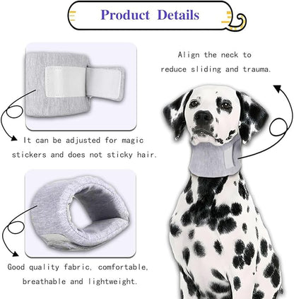 Cat Cone Collar for Pet with Spinal IVDD Issues After Surgery Recovery, Adjustable Cat Neck Brace Elizabethan Collar, Neck Cervical Cone to Stop Licking for Small Medium Dog Puppy Kitten (Grey, S)