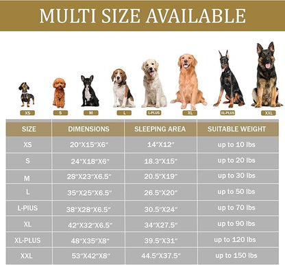 Bedfolks Orthopedic Dog Bed, Waterproof Dog Sofa Bed for Small Dogs & Cats, Egg Foam Pet Couch Bed with Removable Washable Cover and Nonslip Bottom, Black