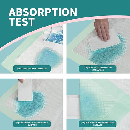 Disposable Bed Pads 40x36 Inch (40 Pack) - Extra Large, Super Absorbent Underpads for Adults & Pets, Waterproof Incontinence Pads, Mattress Protector [100x91CM]