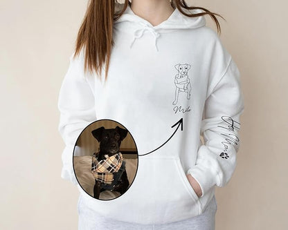 CHIARA CONTI11 Custom Dog Hoodie, Custom Pet Gifts, Custom Dog Shirt, Custom Dog Sweatshirt, Valentine's Day Gift