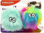 SmartyKat (2 Count) Fuzzy Friends Plush Catnip Ball Cat Toys - Rainbow/Turquoise, 2 Count