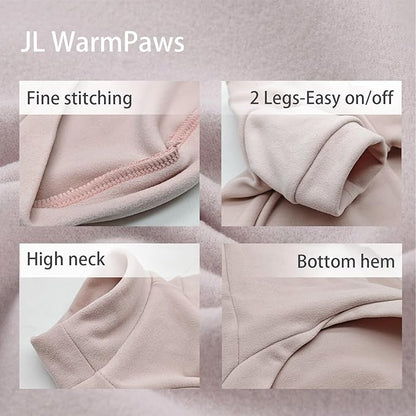 Fleece Sphynx Cat Clothes Soft Hairless Cat Clothes Pullover Cat Sweater for Chihuahua All Season Light and Warm Kitten Cloth for Cats Only Puppy Clothes Small Dog Sweater (Pink, XL)