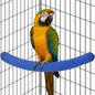 Rypet Parrot Perch Stand Toy Used for Cage Corner for Paw Grinding Clean Stick Exercise, Rough-Surfaced Quartz Bird Perch Standing Cage Accessorie for for Small Parakeets Cockatiel Conures (Blue XL)
