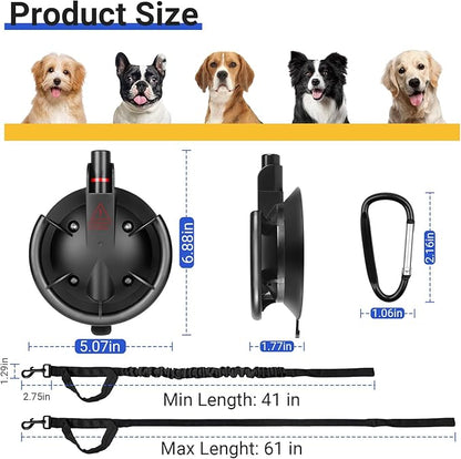 Dog Bathing Suction Cup with Tether, High Elasticity Nylon Dog Bathing Tether Leash with Powerful Suction Cup for Pet Puppy Cat Shower,Trimming, Grooming