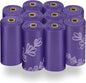 Best Pet Supplies Dog Poop Bags (150 Bags) for Waste Refuse Cleanup, Doggy Roll Replacements for Outdoor Puppy Walking and Travel, Leak Proof and Tear Resistant, Thick Plastic - Purple