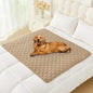 Smiry Waterproof Dog Bed Cover Blanket, Soft Reversible Pet Blanket, Washable Leakproof Cats Dogs Couch Cover for Sofa, Couch, Furniture (40x50 Inch, Camel/Beige)