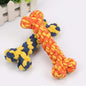 Dog Rope Toy Bone Pet Teeth Cleaning Toy - 2 Handmade Gifts for Puppies