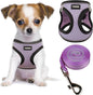 YIMEIS Dog Harness and Leash Set, No Pull Soft Mesh Pet Harness, Reflective Adjustable Puppy Vest for Small Medium Large Dogs, Cats (Taro Purple, Small (Pack of 1)