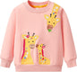 Toddler Baby Girls Cotton Sweater, Long Sleeve Crewneck Sweatshirt Pullover Kids Warm Clothing for Fall Winter
