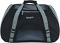 Coastal Pet Bergan Comfort Carrier - Breathable Travel Carrier for Dogs & Cats - Black & Grey, 19" x 10" x 13"