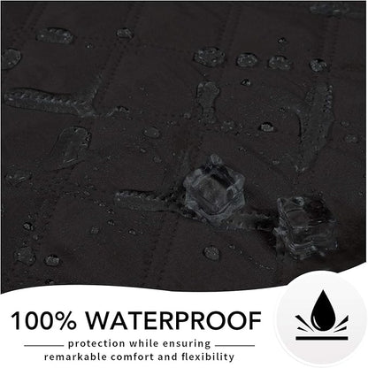 Easy-Going 100% Waterproof Dog Bed Cover, Non-Slip Pet Blanket for Furniture, Washable Couch Cover, Repleasement Sofa Cover (86X82 in,Black)