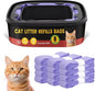 Cat Litter Refill Bags Replacement -12 Pack for Litter Genie Standard,Plus,Style,XL+ Pails, 7-Layer Odor Barrier to Lock in Smell, Durable & Leak-Proof, Easy-Load Refills