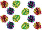 Original Mylar Crinkle Balls Cat Toys - 12 Pack
