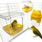 Bird Bath for Cage Bird Shower Bath Parrot Cage Feeder Cage Accessories with Parrot Water Dispenser for Budgie Parakeet Lovebird Cockatiel
