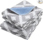 OUTCREATOR® Washable Bed Pads 34" x 56" (Pack of 2), Incontinence Mattress Protector, Anti-Slip Waterproof Underpads for Adults Kids Elderly Pets, Absorbency & Reusable Bedwetting Pads (Gray Geometry)