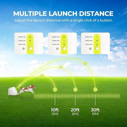 ALL FOR PAWS Automatic Ball Launcher for Dogs Interactive Puppy Pet Ball Indoor Thrower Fetch Machine, 3 Balls Included (2 inch) for Small to Medium Dogs