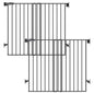 Babelio Baby Gate for Stairs, Kitchen & Doorways, No Bottom Bar| Easy Install| One-Handed Operation| Auto-Close| Hardware Mount Safety Dog Gate (Black - B17, 34" H, 26-43" W-Standard 2 Pcs)