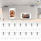16 PCS Car Picture Holder, Car Visor Photo Clip, Acrylic Magnetic 3 Inch Car Photo Holder for Sun Visor Horizontal & Vertical Display, Personalized Car Decor Accessories for Family, Couple, Pet Photos