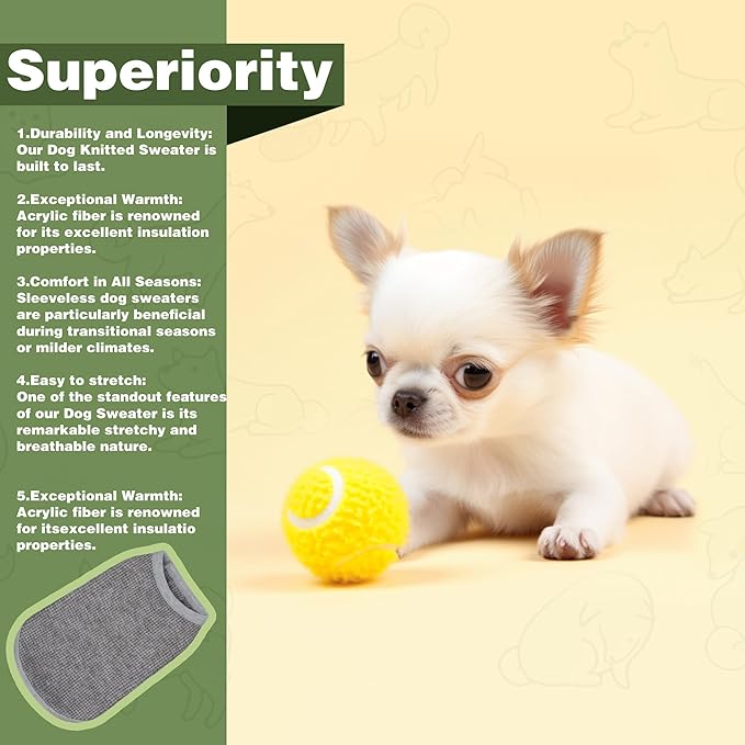 Premium Pet Clothes: Beige Tank Top Dog Shirts - Stretchable Apparel with Easy-On Design for Playful Puppies (XX-Large)