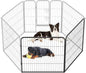 BestPet | Dog Playpen Extender | 32 Inch, 2 Panels | Heavy Duty Metal Pet Exercise Pen | Indoor Outdoor Fence Panels | Rust-Resistant, Removable, Tool-Free Setup | Anti-Skid, Expandable Design