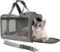 Cat Carriers Soft Grey Small Dog Carrier Airline Approved,Pets Travel Bag for Cats Puppies,Large Pocket,Breathable,Sunshine Protection Pet's Carrier Privacy Protection Outdoor Kitties Kennel