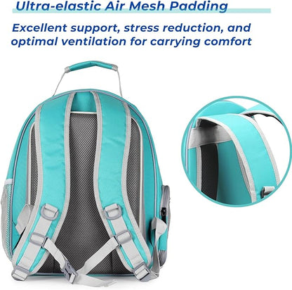 Lollimeow Cat Carrier Backpack, Expandable Bubble Pet Carrier for Cats and Small Dogs, Airline Approved Travel Backpack for Hiking, Walking & Outdoor Adventures - Supports up to 14 lbs