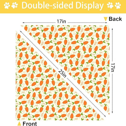 Easter Dog Bandana, 2 Pack Adjustable Holiday Party Pets Rabbit Easter Egg Bandana Triangle Bibs Dog Cat Scarf Set